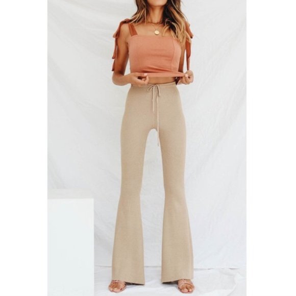 Verge Girl Pants & Jumpsuits Nwt Verge Girl Iconic Girl Ribbed Bell